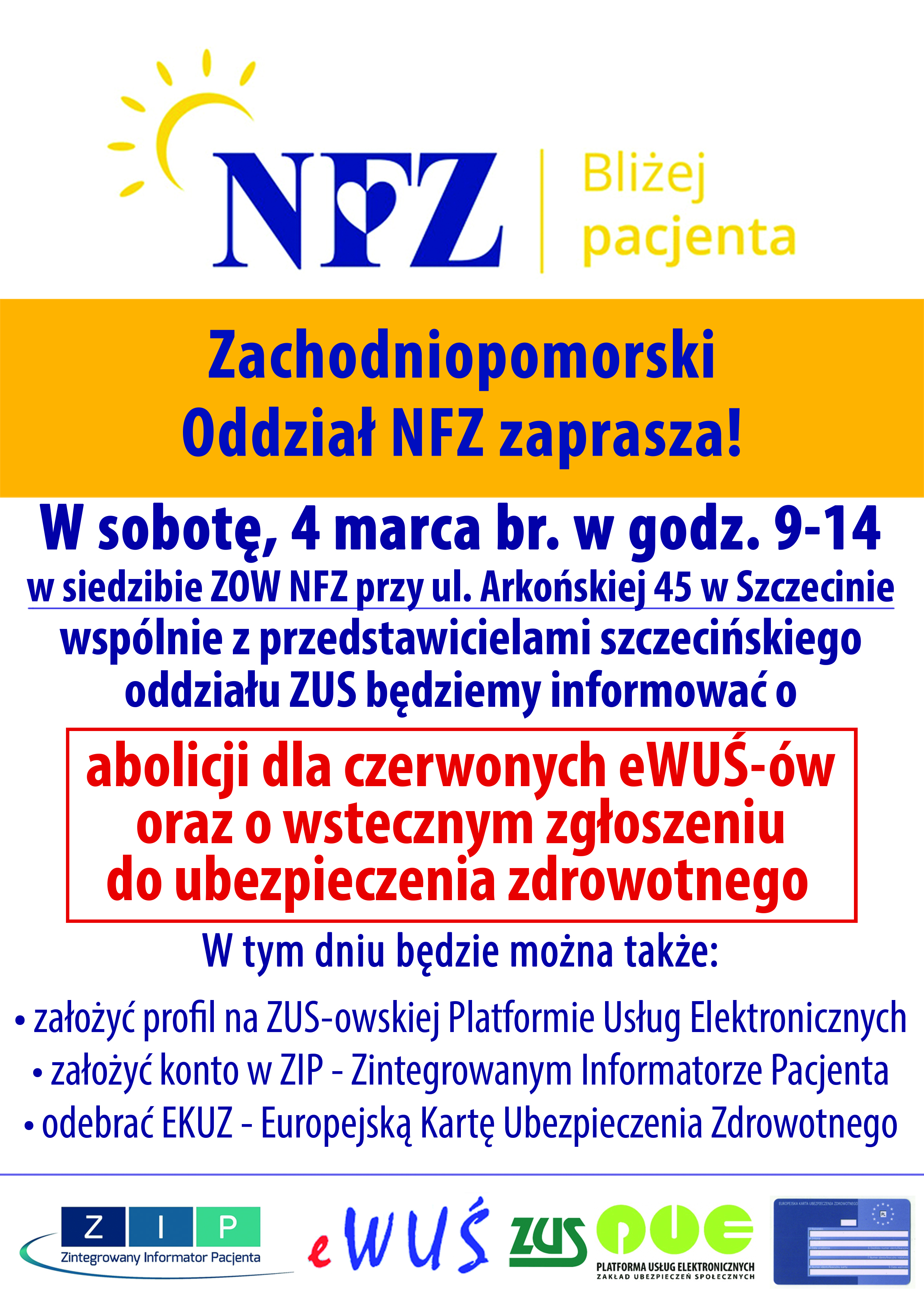 Plakat wydarzenia - NFZ bliżej pacjenta!